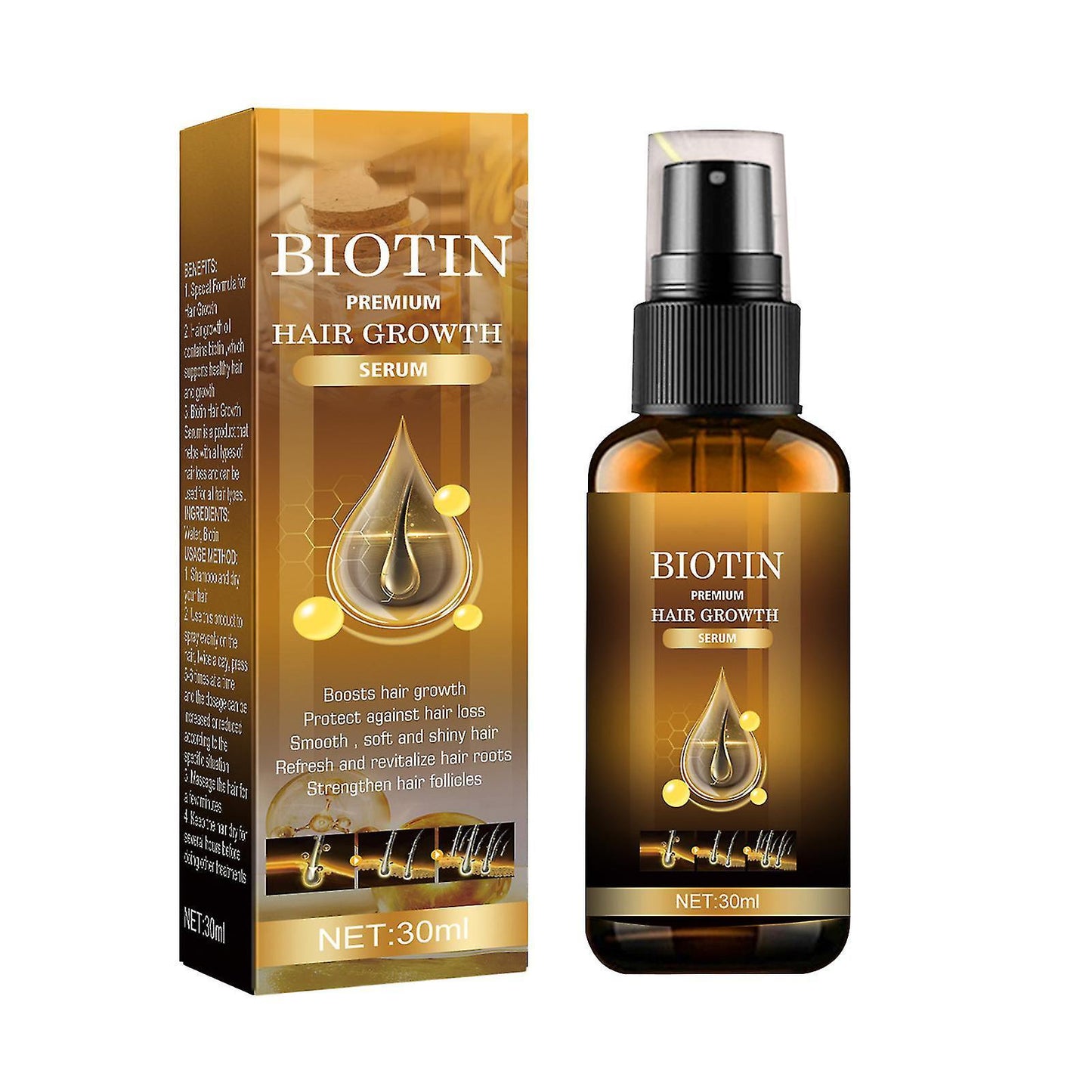 Biotin Hair Growth Spray, Hair (2PCS)